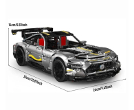 Mould King Klocki konstrukcyjne Samochód Sportowy Quicksilver srebrny 2 - 1551544 - zdjęcie 4